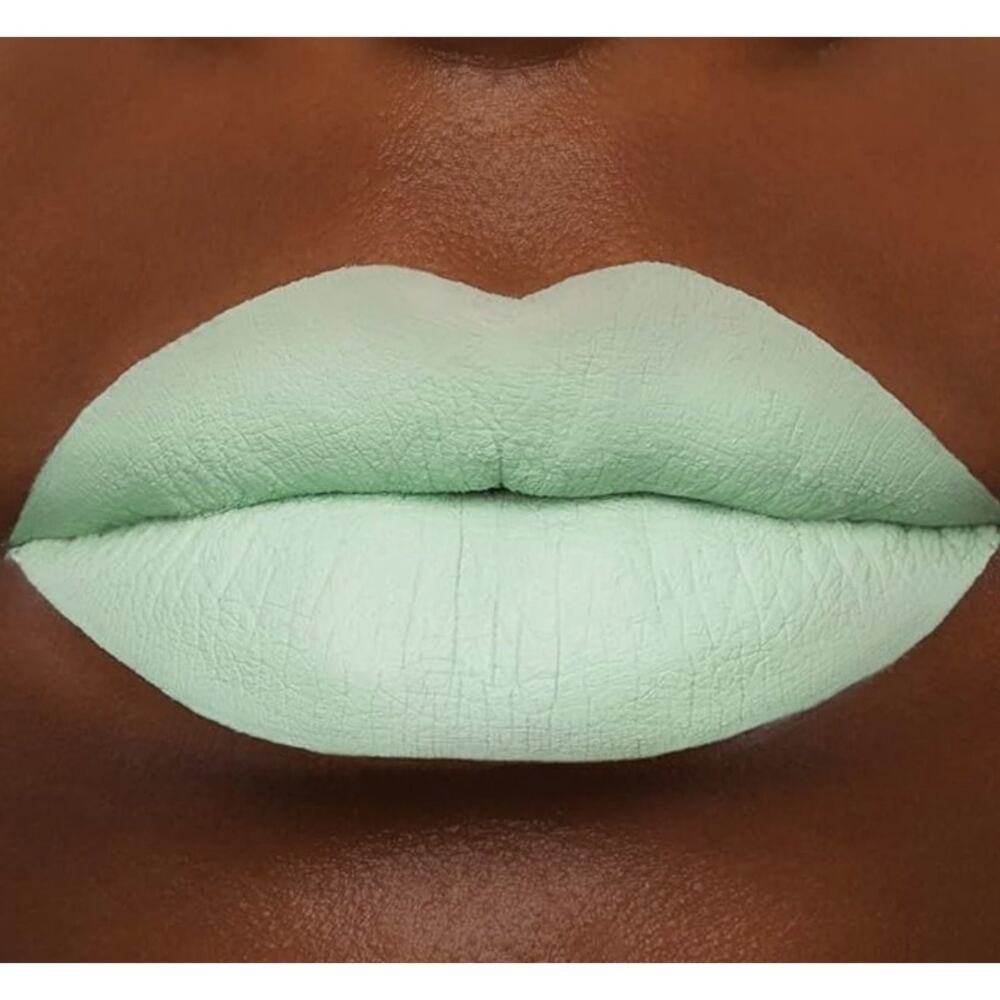 Jeffree Star High Society Velour Liquid Matte Pastel Mint Green Lipstick NIB